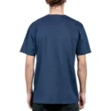 t-shirt-a-manche-courte-bleu-marine-lino-stone-indigo-volcom