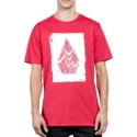 t-shirt-a-manche-courte-rouge-disruption-deep-red-volcom