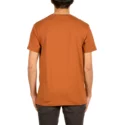 t-shirt-a-manche-courte-marron-burnt-copper-volcom