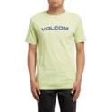 t-shirt-a-manche-courte-jaune-crisp-euro-shadow-lime-volcom
