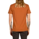 t-shirt-a-manche-courte-marron-budy-copper-volcom
