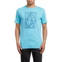 t-shirt-a-manche-courte-bleu-rip-stone-blue-bird-volcom