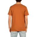 t-shirt-a-manche-courte-marron-carving-block-copper-volcom
