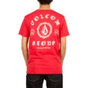 t-shirt-a-manche-courte-rouge-chain-gang-true-red-volcom