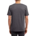 t-shirt-a-manche-courte-noir-avec-logo-gris-pinline-stone-heather-black-volcom