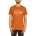 t-shirt-a-manche-courte-marron-garage-club-copper-volcom