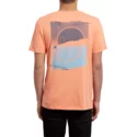 t-shirt-a-manche-courte-orange-over-ride-salmon-volcom