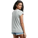 t-shirt-a-manche-courte-gris-burnt-out-radical-daze-heather-grey-volcom