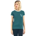 t-shirt-a-manche-courte-vert-lets-go-ringer-midnight-green-volcom