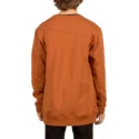 sweat-shirt-marron-pour-enfant-single-stone-copper-volcom