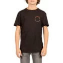 t-shirt-a-manche-courte-noir-pour-enfant-base-black-volcom