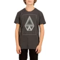 t-shirt-a-manche-courte-noir-pour-enfant-concentric-heather-black-volcom