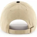 casquette-courbee-beige-avec-visiere-et-logo-noire-new-york-yankees-mlb-clean-up-two-tone-47-brand
