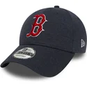 casquette-courbee-bleue-marine-ajustable-9forty-the-league-winterised-boston-red-sox-mlb-new-era