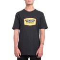 t-shirt-a-manche-courte-noir-avec-logo-jaune-cresticle-black-volcom