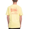 t-shirt-a-manche-courte-jaune-free-yellow-volcom