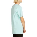 t-shirt-a-manche-courte-bleu-good-luck-pale-aqua-volcom