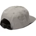 casquette-plate-grise-ajustable-stone-cycle-grey-volcom
