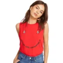 t-shirt-sans-manches-rouge-volcom-love-red-volcom