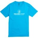 t-shirt-a-manche-courte-bleu-pour-enfant-super-clean-division-cyan-blue-volcom