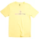 t-shirt-a-manche-courte-jaune-pour-enfant-super-clean-division-yellow-volcom