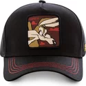 casquette-courbee-noire-snapback-coyote-coy3-looney-tunes-capslab