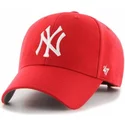 casquette-courbee-rouge-ajustable-pour-enfant-mvp-new-york-yankees-mlb-47-brand