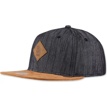 Casquette plate noire snapback Linen 2015 Djinns