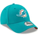 casquette-courbee-bleue-ajustable-9forty-the-league-miami-dolphins-nfl-new-era