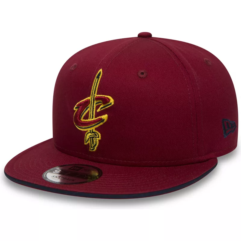 casquette-plate-rouge-snapback-9fifty-team-cleveland-cavaliers-nba-new-era