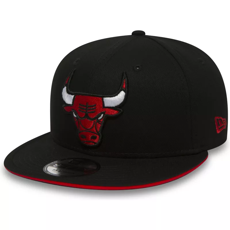 casquette-plate-noire-snapback-9fifty-team-chicago-bulls-nba-new-era