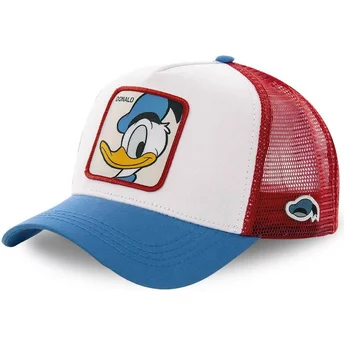 Casquette trucker blanche, rouge et bleue Donald Fauntleroy Duck DUC2 Disney Capslab