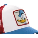 casquette-trucker-blanche-rouge-et-bleue-donald-fauntleroy-duck-duc2-disney-capslab