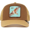 casquette-trucker-marron-faucon-high-goorin-bros