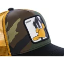 casquette-trucker-camouflage-jaune-et-noire-daffy-duck-daf4-looney-tunes-capslab