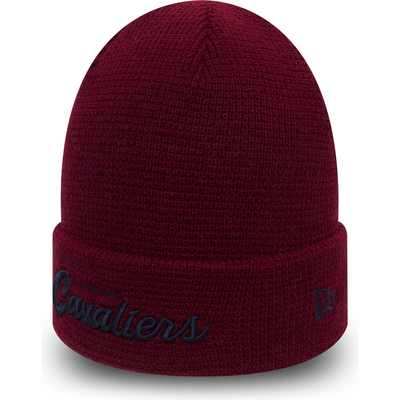 bonnet-rouge-cuff-knit-waffle-cleveland-cavaliers-nba-new-era