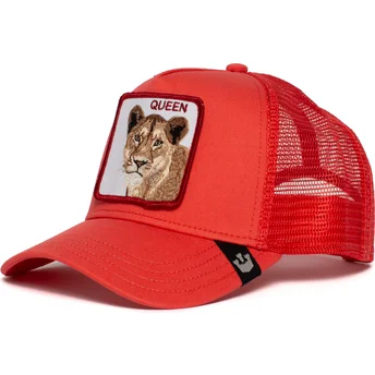 casquette-trucker-rouge-lionne-strong-queen-goorin-bros