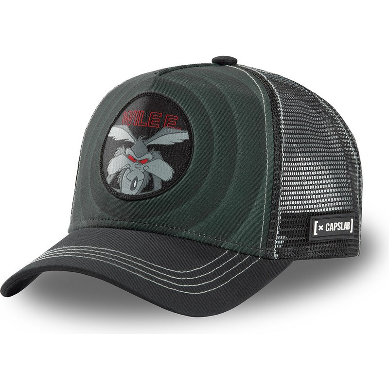Casquette Trucker Rouge Et Noire Coyote Bullseye Color Rings WIL1 Looney Tunes Capslab