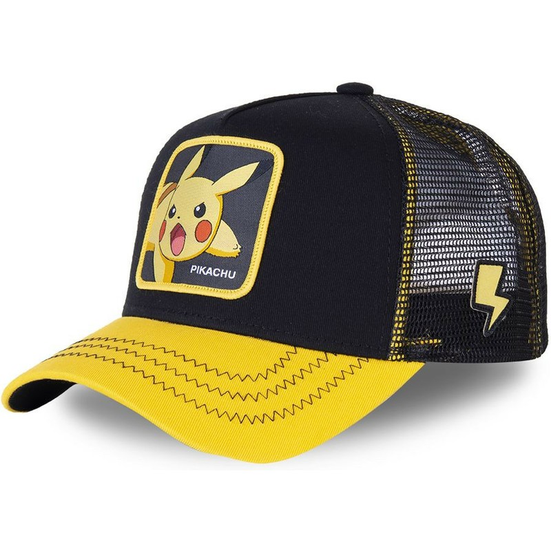 casquette-trucker-noire-et-jaune-pour-enfant-pikachu-kidpik6-pokemon-capslab