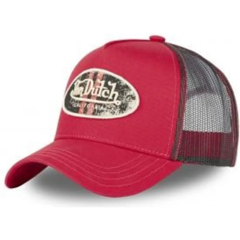 casquette-trucker-rouge-log-r-von-dutch