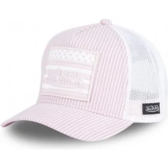 Casquette trucker rose FLAG PS Von Dutch