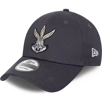 casquette-courbee-grise-ajustable-9forty-bugs-bunny-looney-tunes-new-era