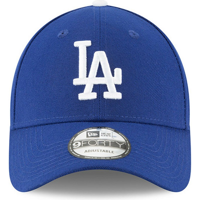 casquette-courbee-bleue-ajustable-9forty-the-league-los-angeles-dodgers-mlb-new-era