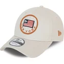 casquette-courbee-grise-ajustable-9forty-usa-flag-new-era