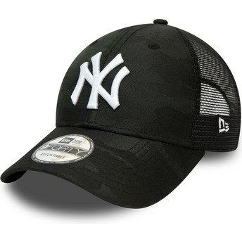 Casquette courbée camouflage noire ajustable 9FORTY Home Field New York Yankees MLB New Era