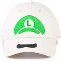 casquette-courbee-blanche-snapback-luigi-icon-super-mario-bros-difuzed