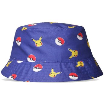 Chapeau seau bleu pour enfant Pikachu Poké Ball Pokémon Difuzed