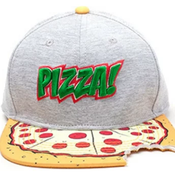 Casquette plate grise snapback Pizza Tortues Ninja Difuzed