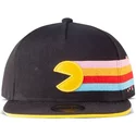 casquette-plate-noire-snapback-pac-man-40th-anniversary-difuzed
