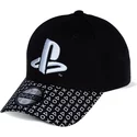 casquette-courbee-noire-ajustable-playstation-logo-sony-difuzed